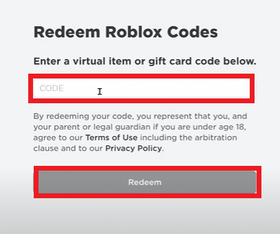Enter the CODE on your gift card and click on Redeem to add the Credit or Robux. 6 Ways to Fix Roblox Gift Card Not Working