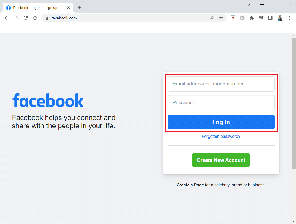 Enter the login credentials and log in to your account. How to Turn Off Facebook Marketplace Notifications