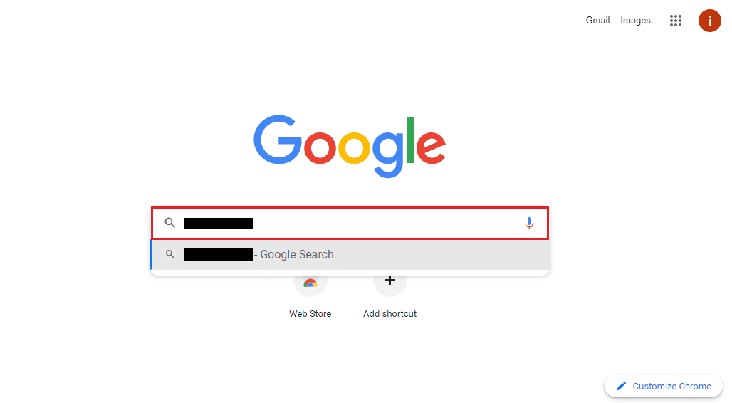 Enter the phone number in the Google search bar