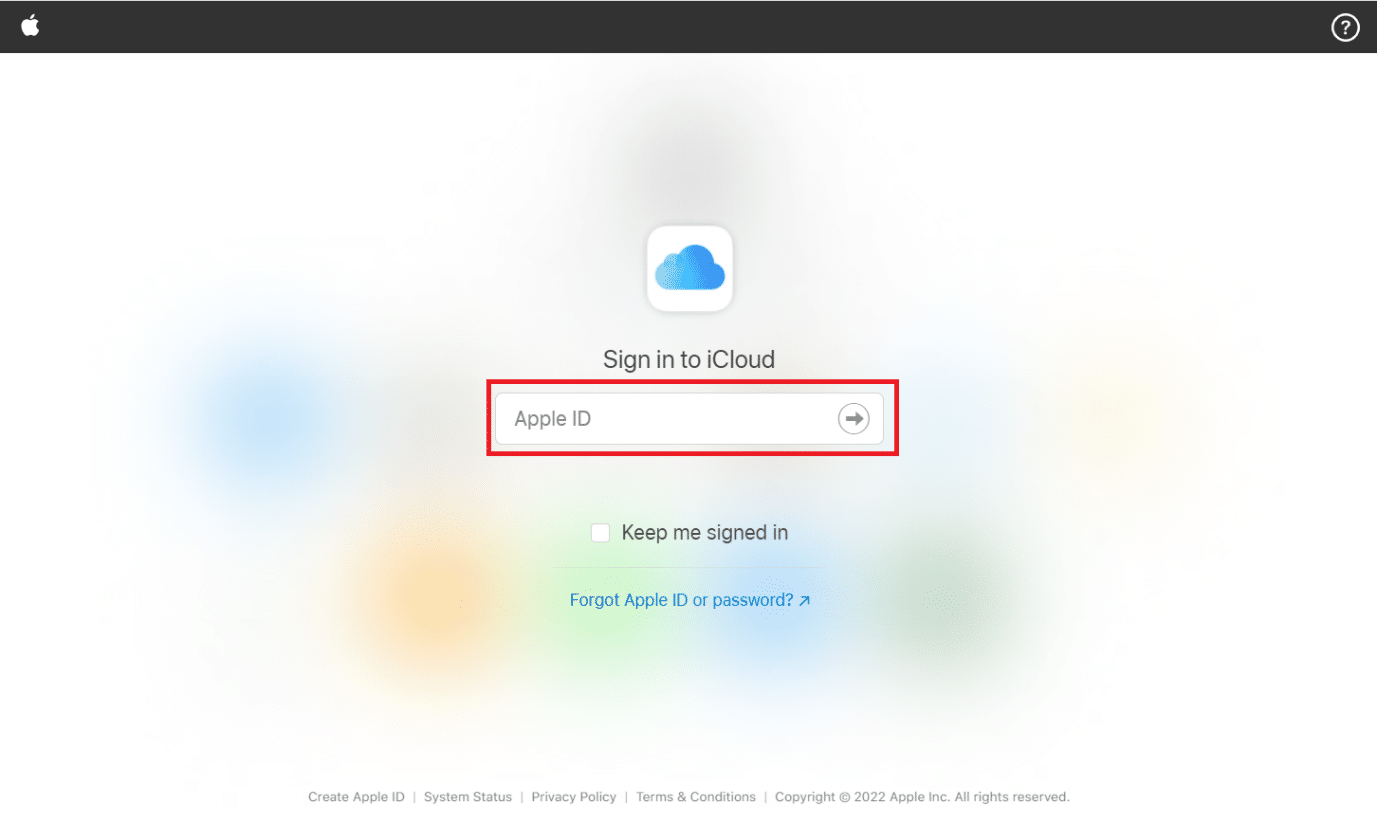 Enter your Apple ID to log in to your iCloud | How to Recover a Deleted Snapchat Account