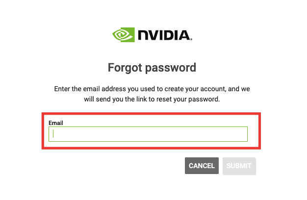 Enter your email address to receive reset account link. Fix Nvidia User Account Locked