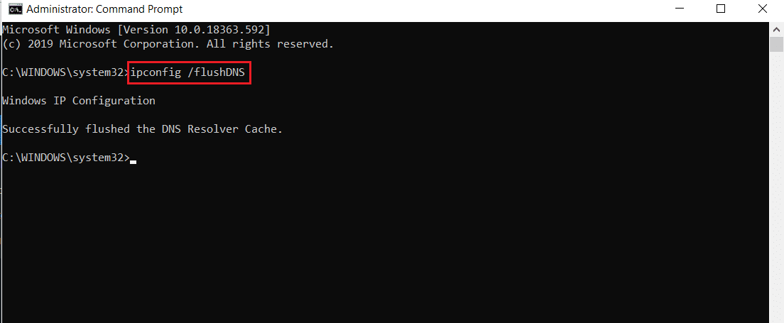 execute the command ipconfig flushdns in command prompts administrator