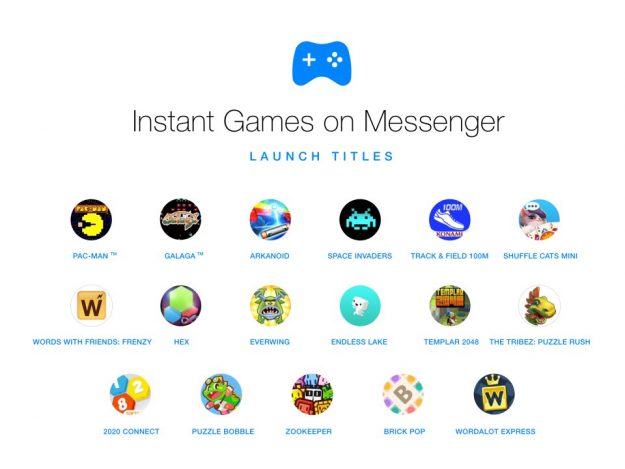 Facebook Messenger tūlītējās spēles