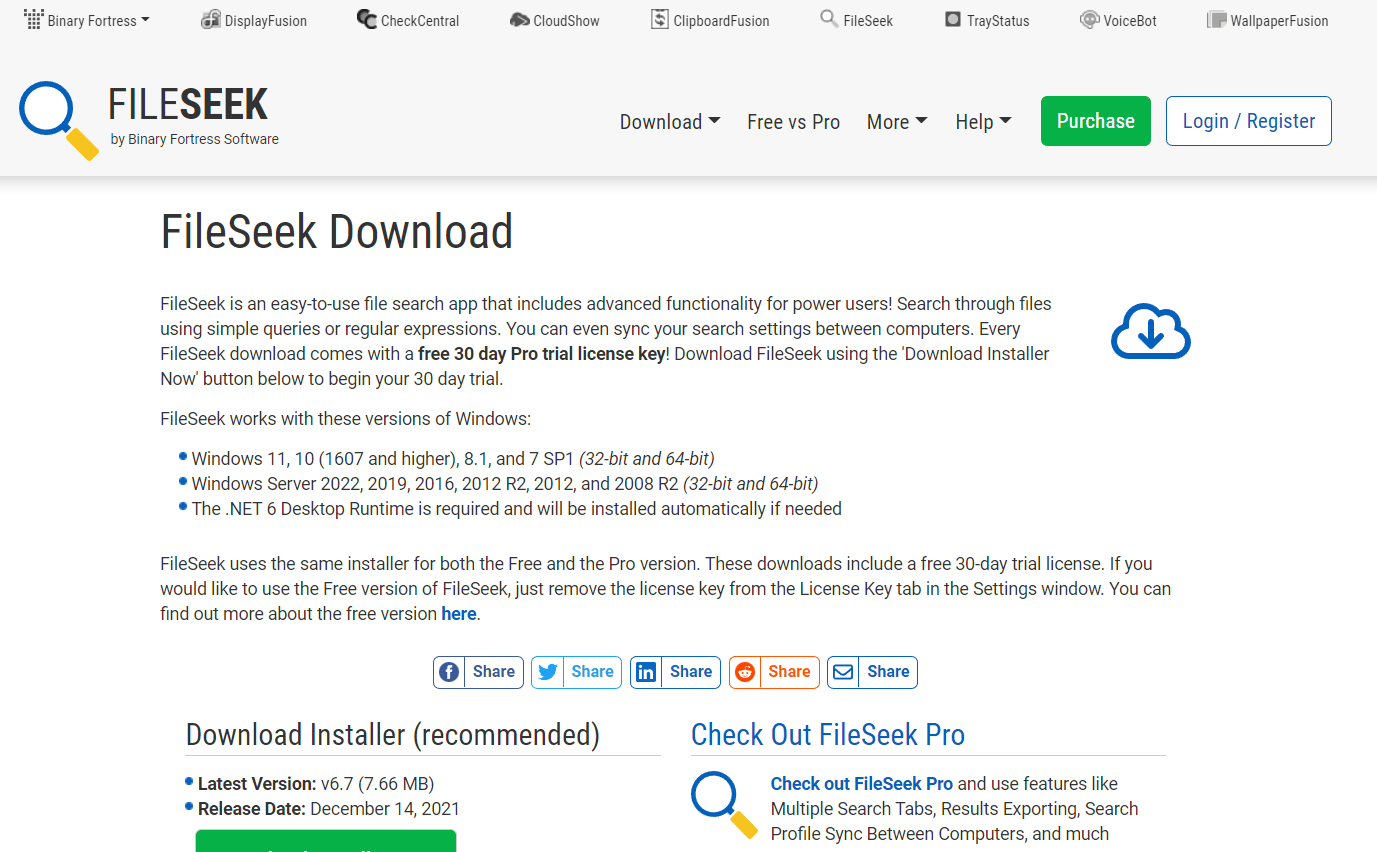 FileSeek. Best Desktop Search Engine For Windows 10