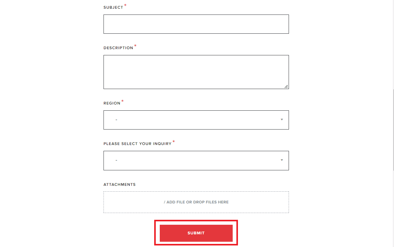 Fill out all the required information and click on SUBMIT