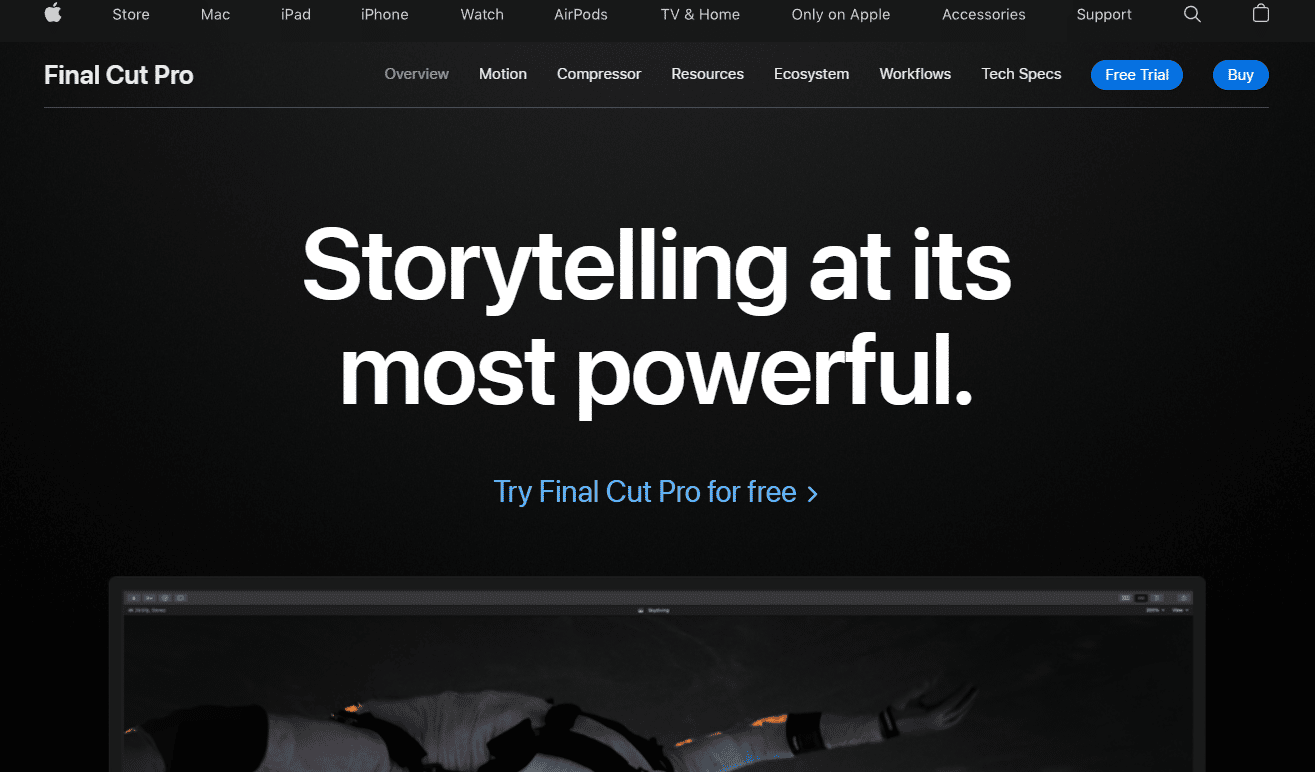 Final Cut Pro X. Las mejores alternativas gratuitas a Adobe Premiere Pro