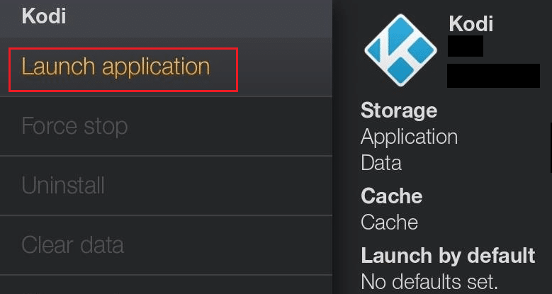 Finally, click on the Launch application to enjoy Kodi Streaming services