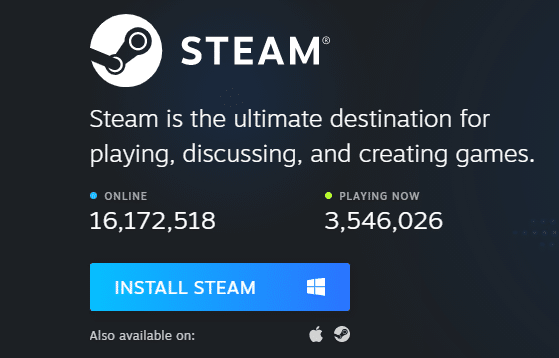 Finally, click on the link attached here to install Steam on your system.