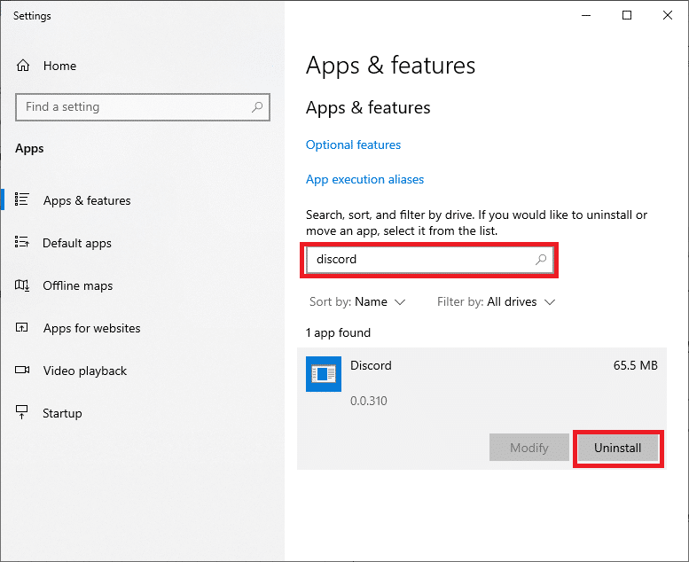Finally, click on Uninstall. Fix Discord Go Live not appearing