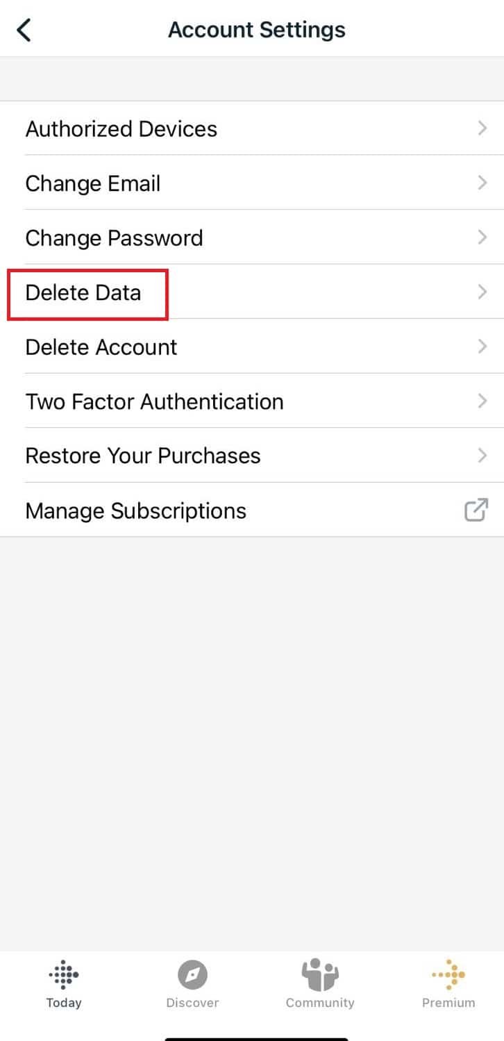Finally tap on Delete Data again | your Fitbit says data not cleared sync and try again