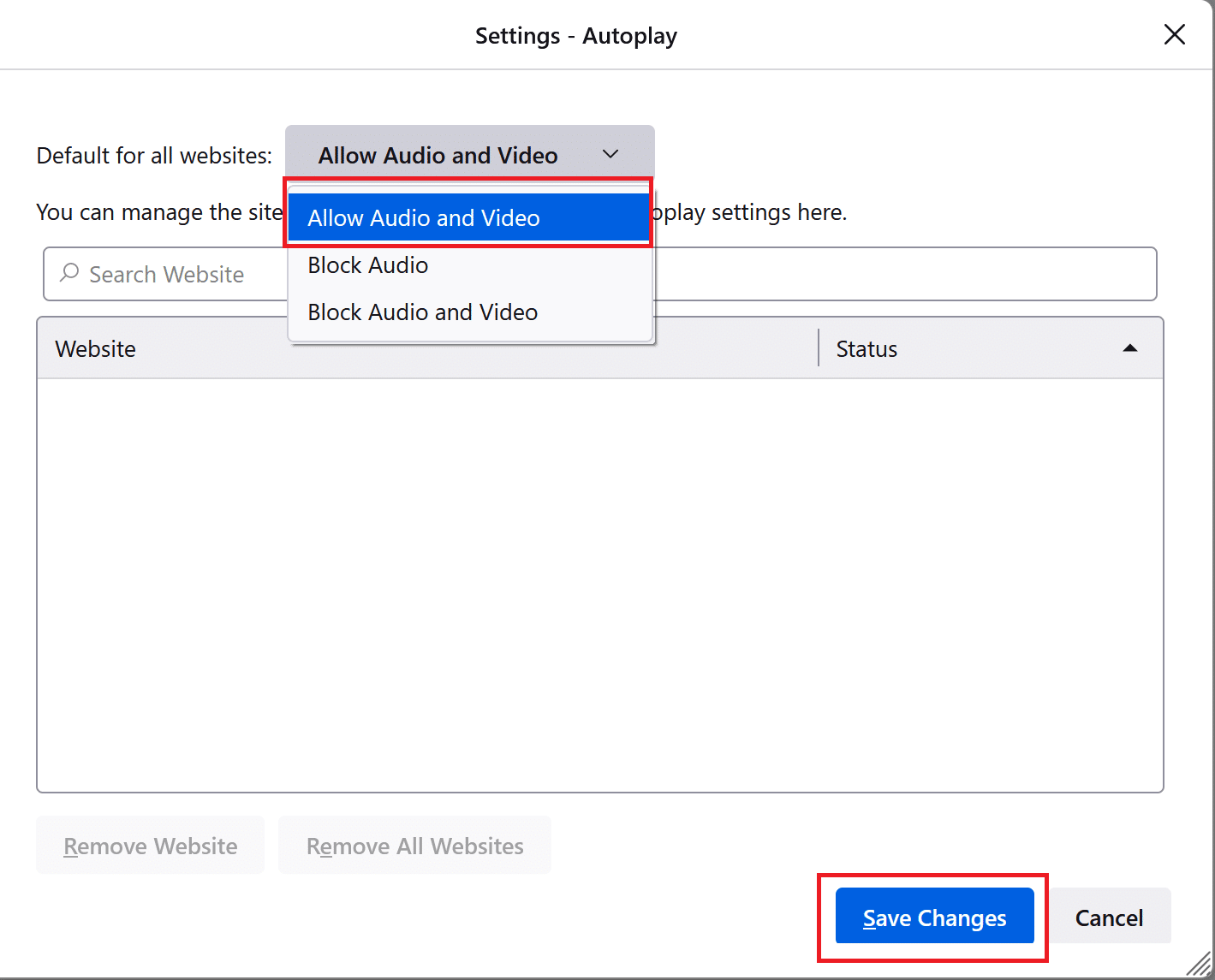 Is-settings ta' Firefox Autoplay - jippermettu awdjo u vidjo | Kif tiffissa Firefox li ma tilgħabx vidjows