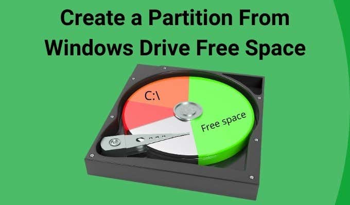 How To Create a Partition From Windows Drive Free Space