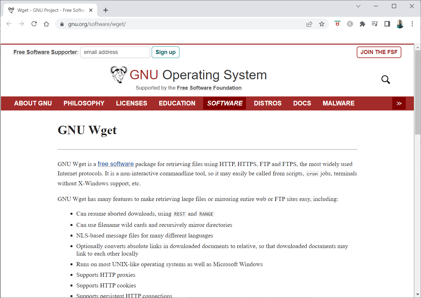 GNU Wget. 25 лучших бесплатных инструментов для веб-сканирования