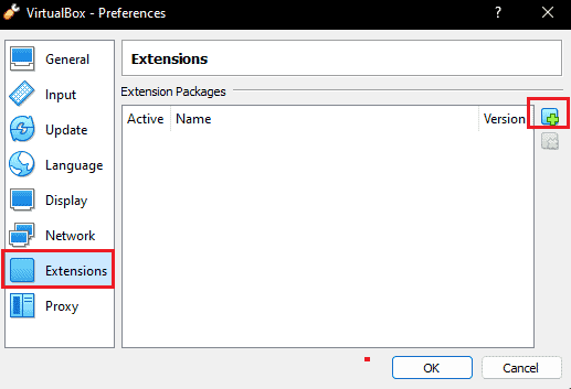 go to Extensions in VirtualBox Preferences. Fix Failed to Create a Proxy Device for the USB Device