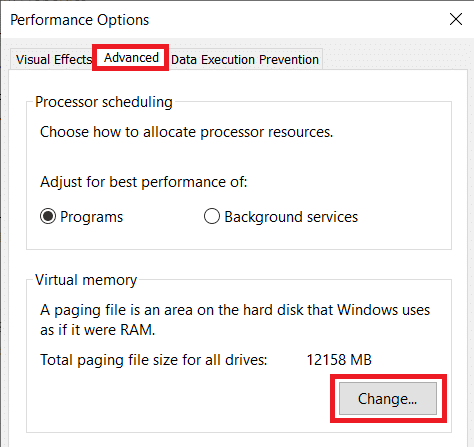 Go to Advanced tab of the following Window and press the Change… button under Virtual memory section. 