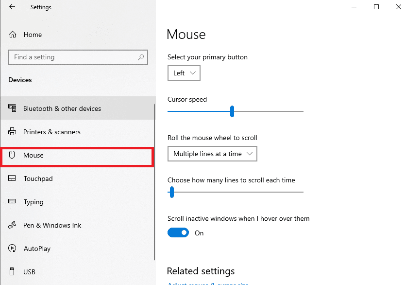 Go to the Mouse tab on the left pane. How to Reassign Mouse Buttons on Windows 10