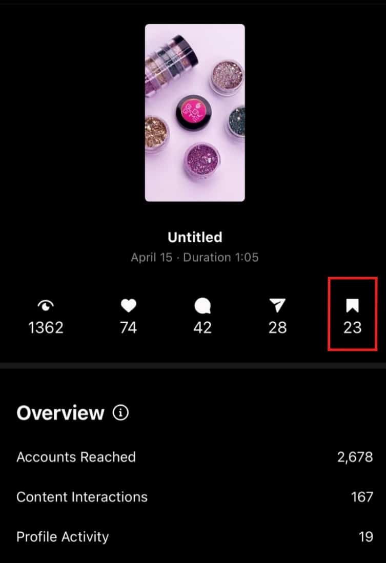 The Bookmark icon represents the number of saves for your Instagram post | How To See Who Shared Your Instagram Post