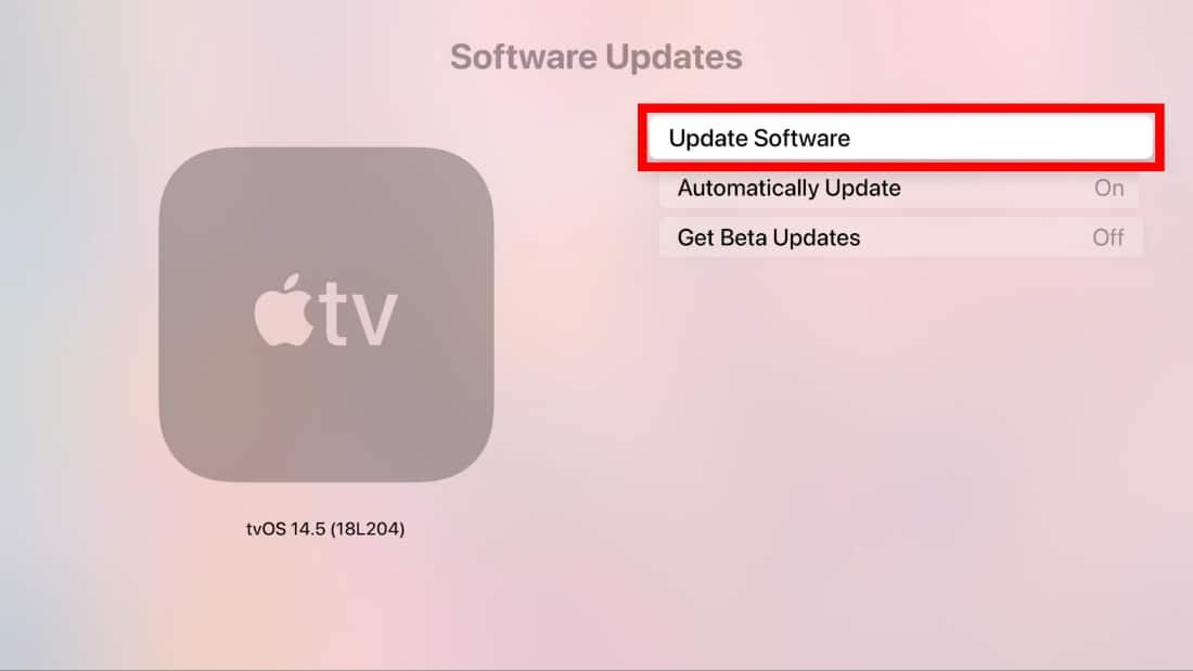 go to update software 