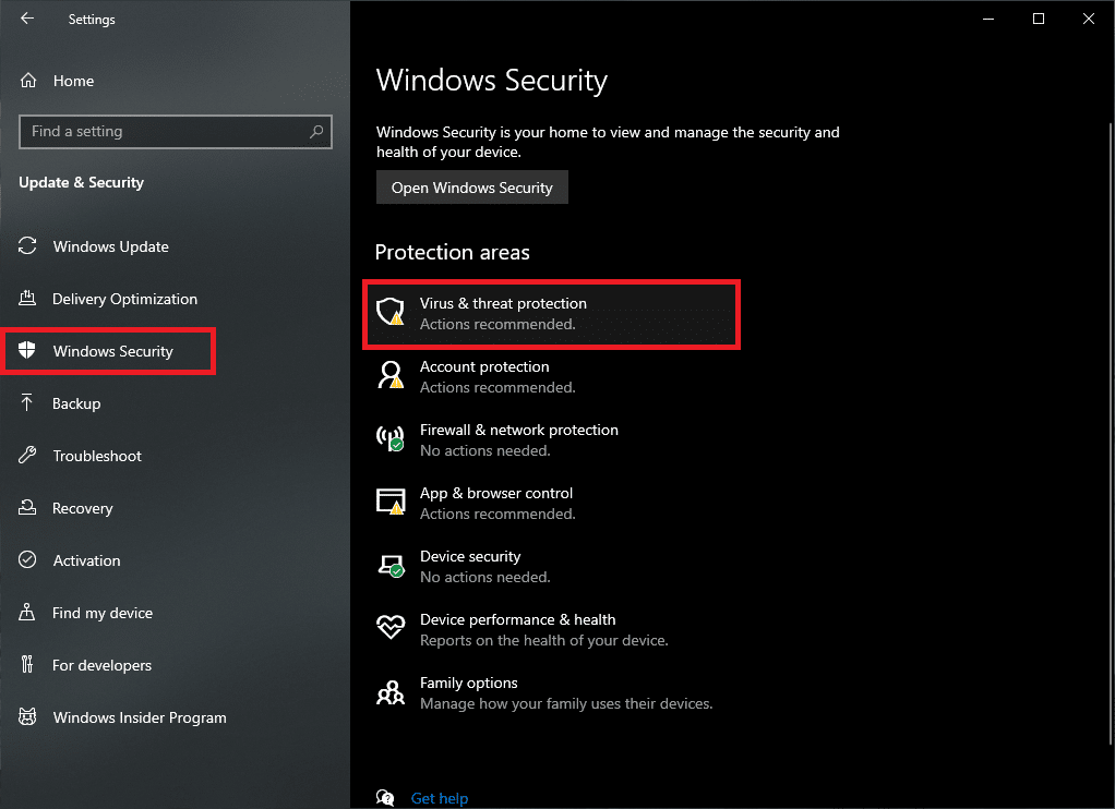 Go to Windows Security and click on Virus and threat protection. How to Fix Windows 10 Taskbar Icons Missing Problem