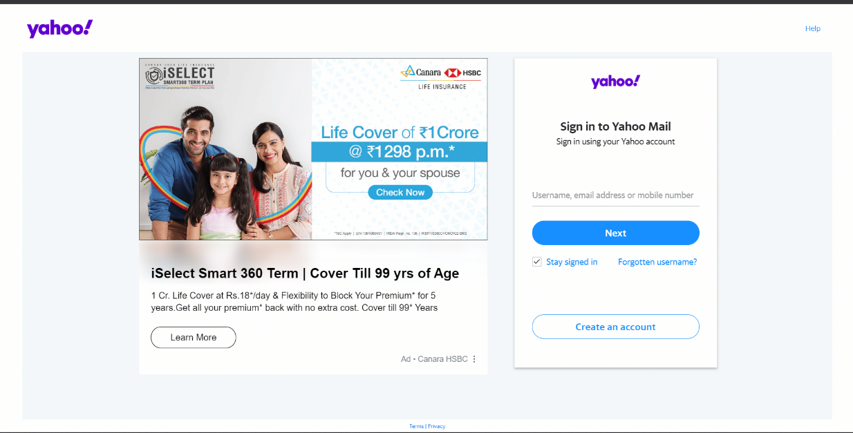 Accesați Yahoo Mail în browserul dvs. web și conectați-vă. Cum să activați sau să dezactivați imaginile pe Yahoo Mail