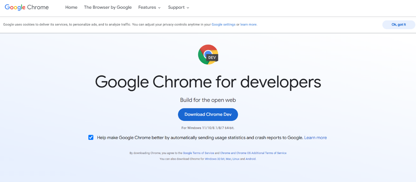 Herramientas para desarrolladores de Google Chrome