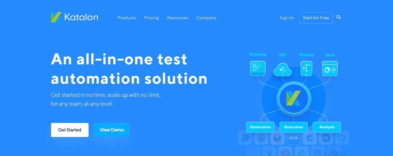 katalon. Best API Testing Tools