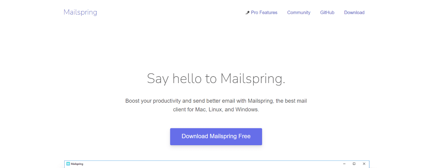 Мейлспринг | бесплатная альтернатива Outlook для Windows 10
