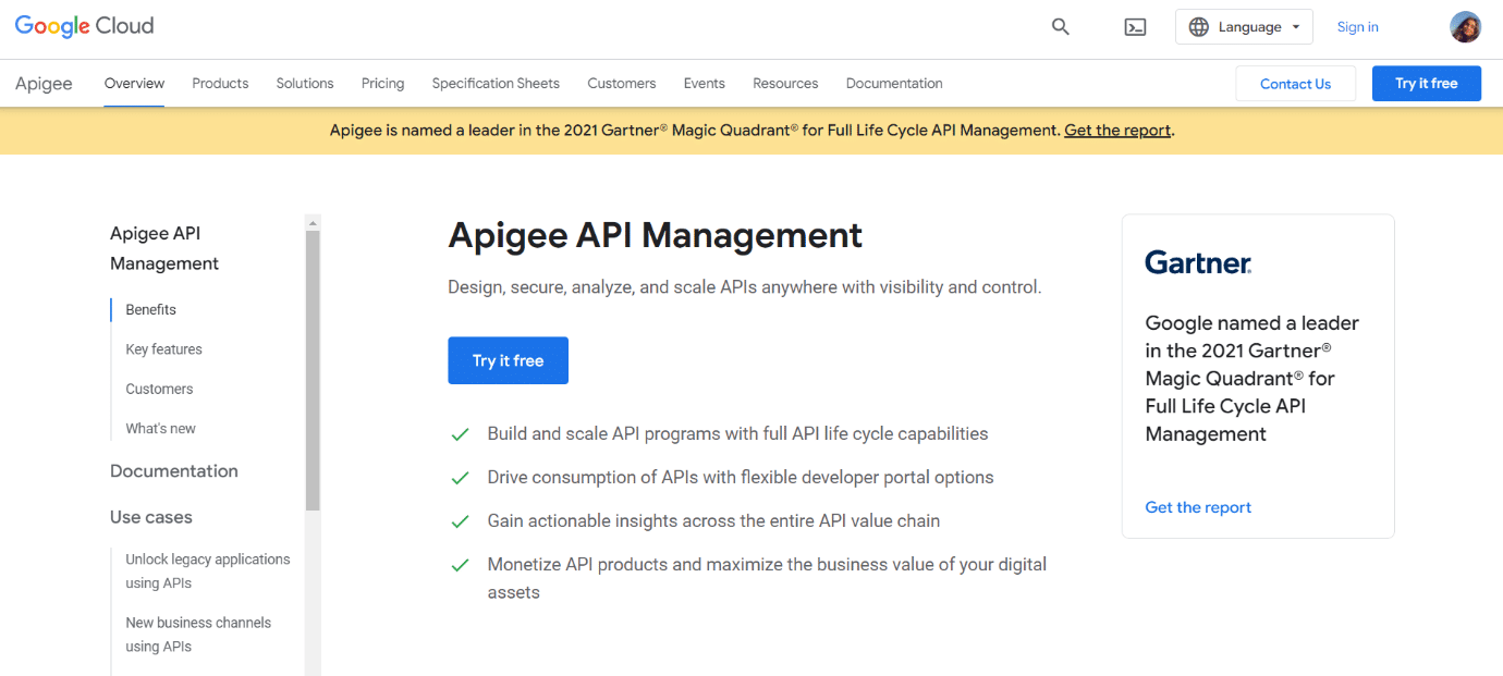 apigee. Best API Testing Tools