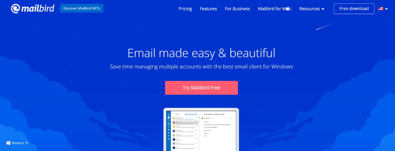 Mailbird | best Outlook alternatives