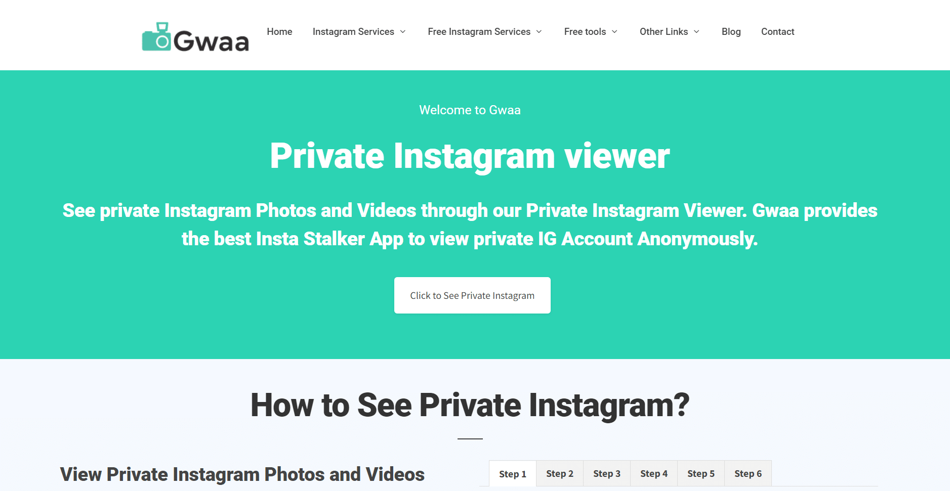Gwaa | stalk your Instagram private