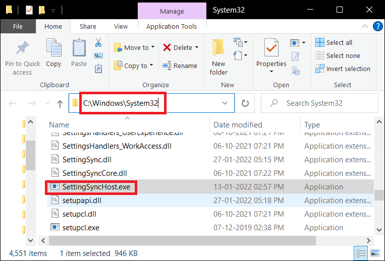 heck for the file location in the File Explorer window