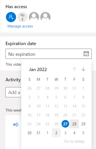 Here, select a date on the calendar | Where are Microsoft Teams Recordings Stored