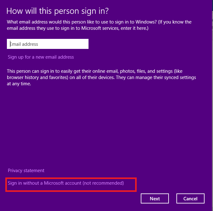 Here, select Sign in without a Microsoft account. Fix Windows 10 Taskbar Flickering