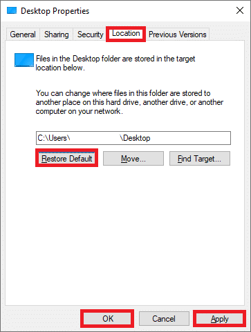 Here, switch to the Location tab and click on Restore Default. C: windows system32 config systemprofile Desktop is unavailable server
