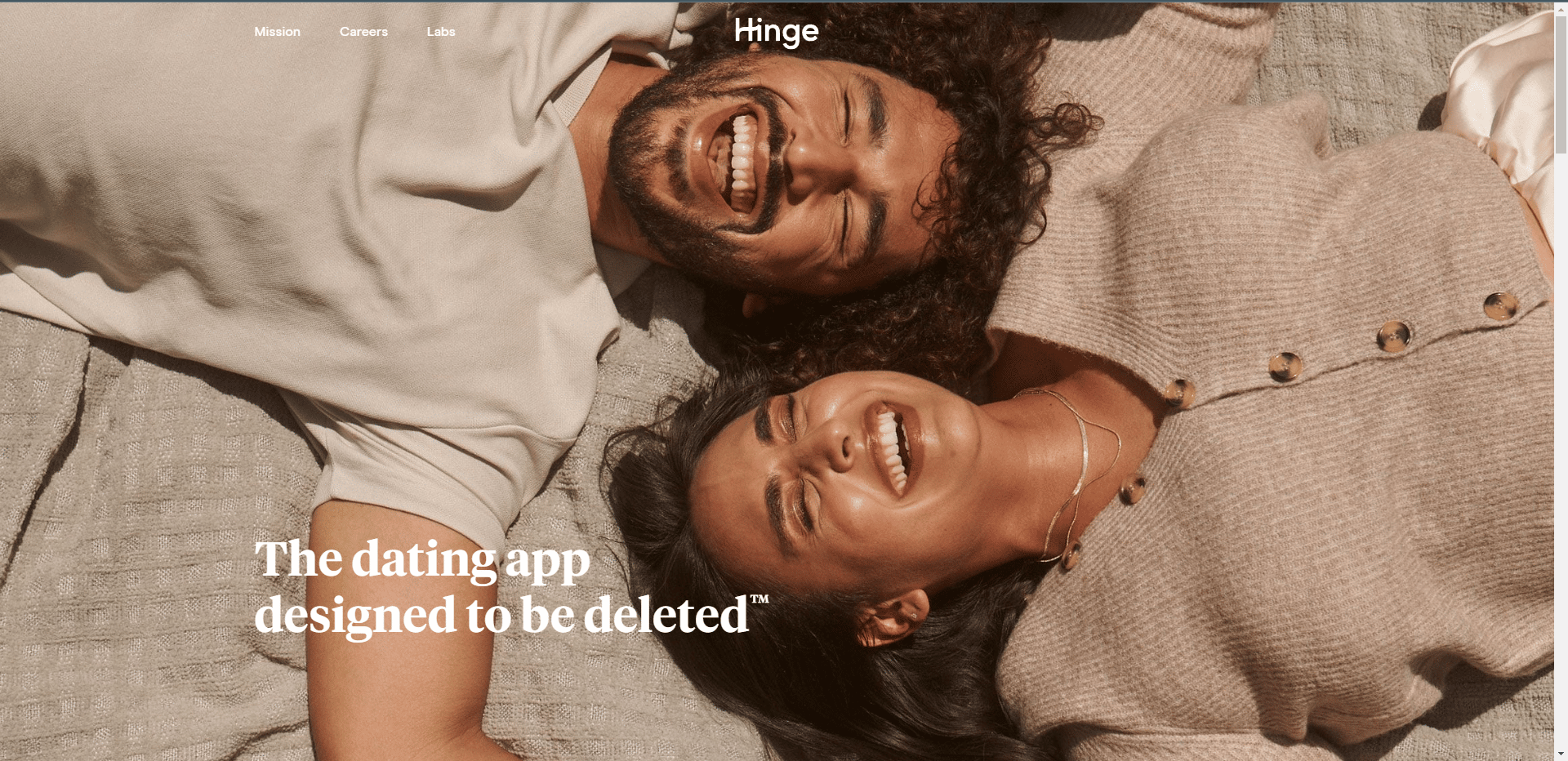 Hinge official website