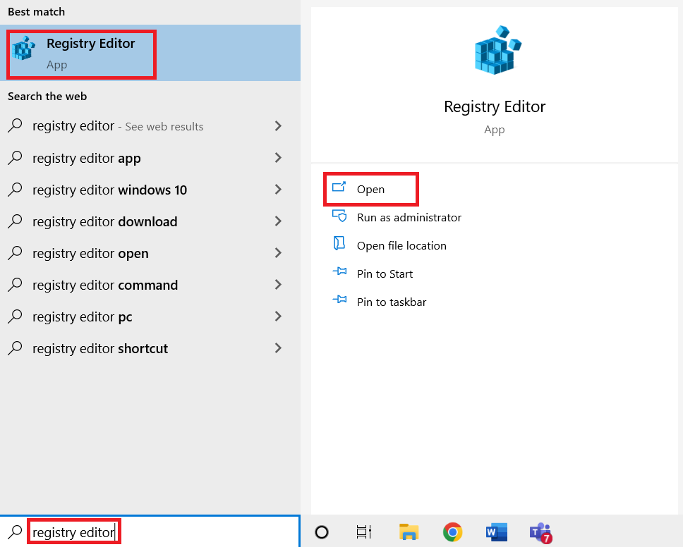 open Registry editor as administrator. Fix Not Enough Storage is Available to Process this Command