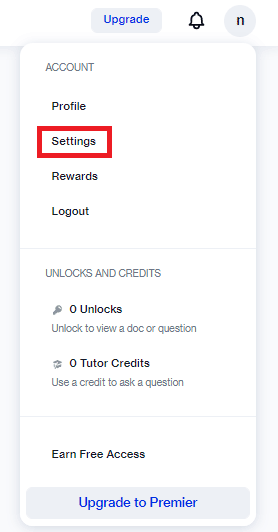Hover your cursor over your profile picture and click on Settings