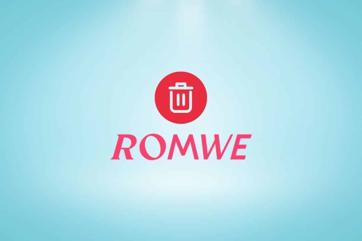 Como excluir sua conta Romwe