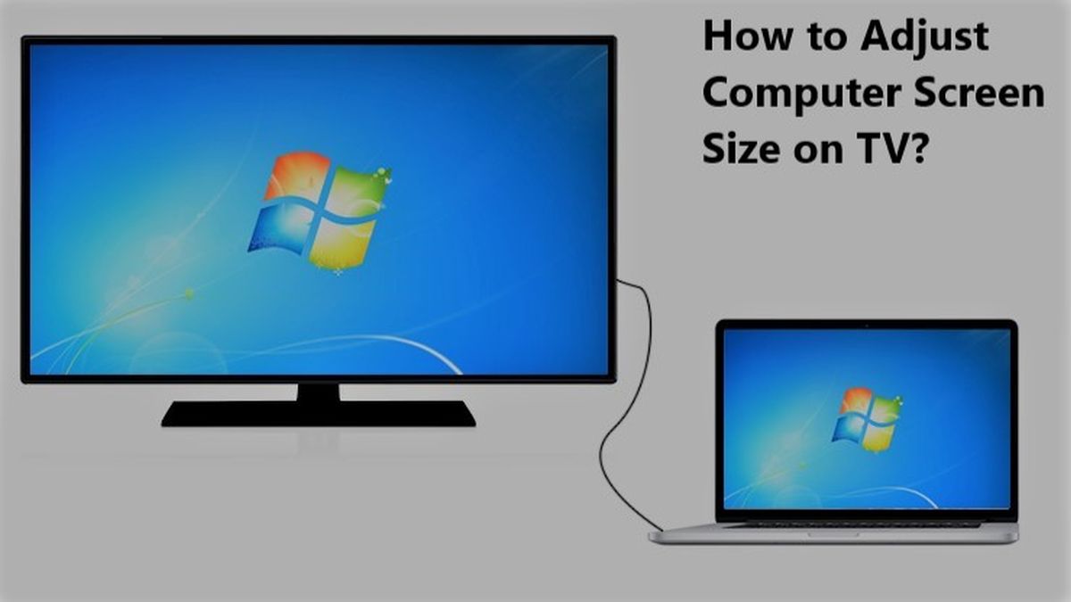 Ինչպե՞ս կարգավորել համակարգչի էկրանի չափը հեռուստացույցով: