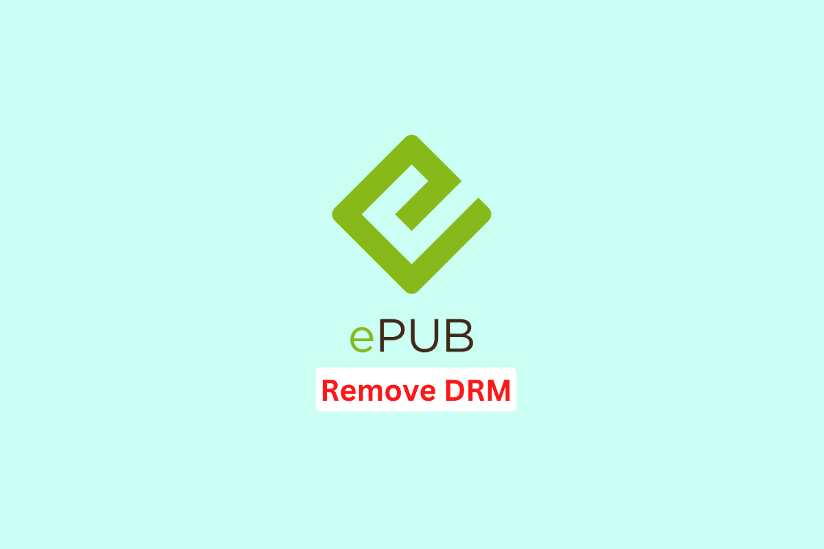 how to remove drm from epub