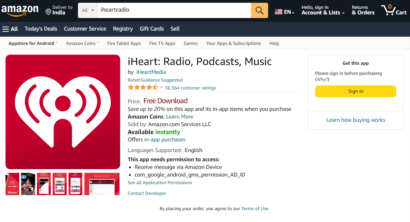 iHeartRadio Amazon