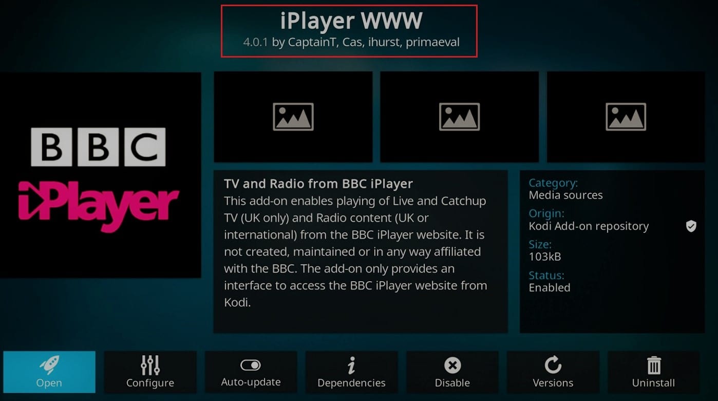 iPlayer WWW kodi addon. 12 Best UK TV Kodi Channels