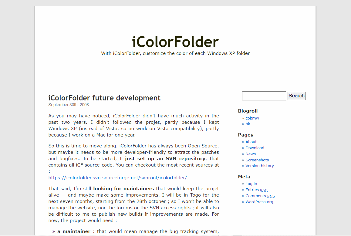 Carpeta iColor. Cómo cambiar el color de la carpeta en Windows 10