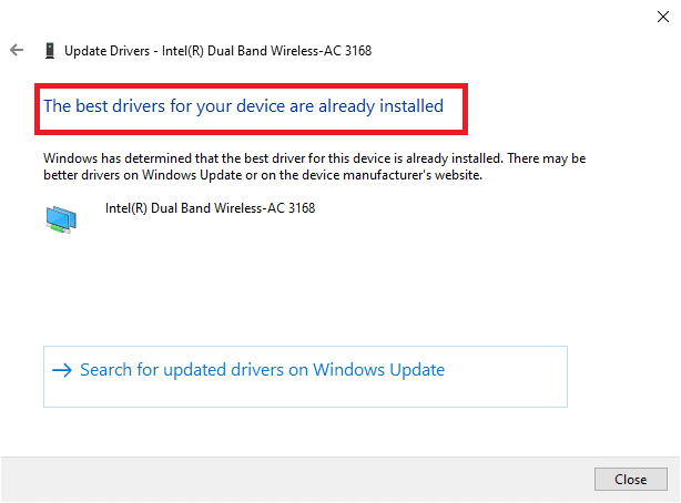 If it is already installed it will say the best driver for your device are already installed. Fix Zoom Unable to Connect Error Code 5003
