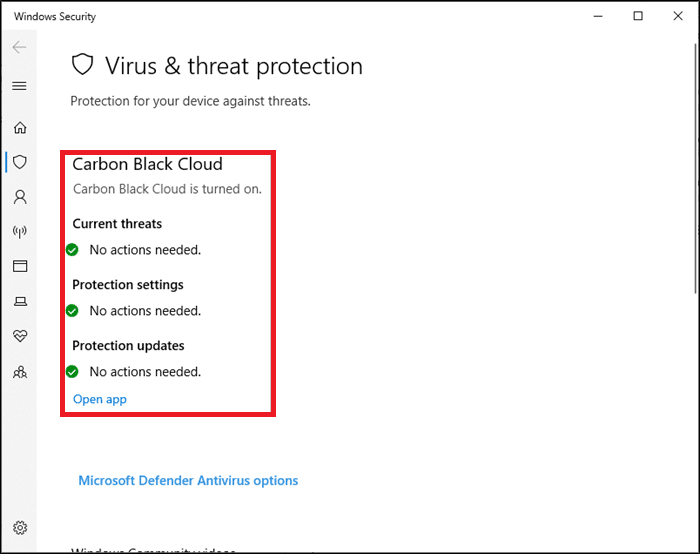 If you do not have any threats in your system, the system will show the No actions needed alert as highlighted. Fix Windows 10 Start Menu Search Not Working