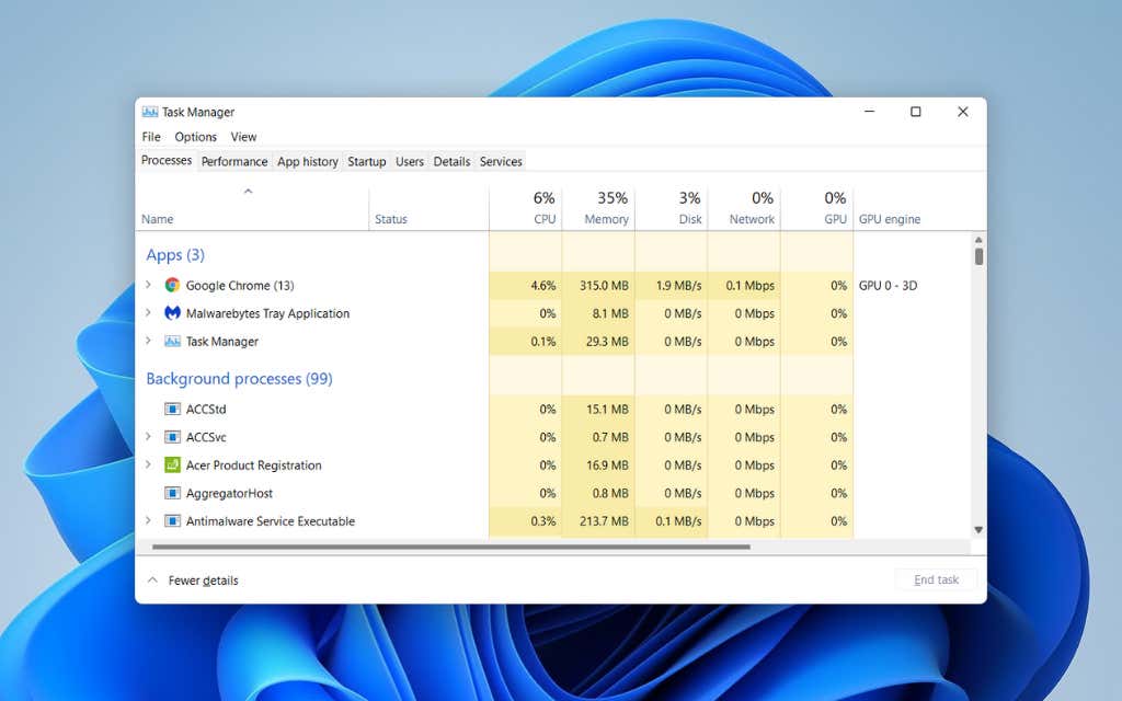 Windows 11 uzdevumu pārvaldnieka padziļināta rokasgrāmata un pārskats