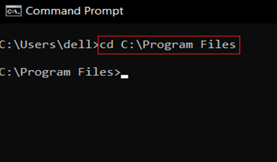 In CMD, type cd the path you copied and press Enter. How to change directory in CMD Windows 10
