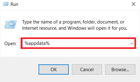 In the dialog box, type for %appdata% and hit Enter. How to Fix Discord Keeps Freezing