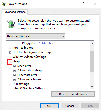 expand the Sleep option. Fix Windows 10 Sleep Mode Not Working