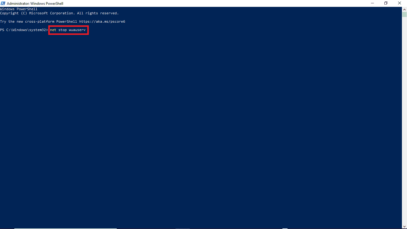 in the powershell type the given commands